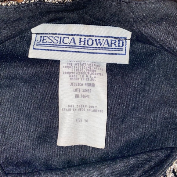 Vintage Jessica Howard Lace Overlay Maxi - Picture 3 of 3